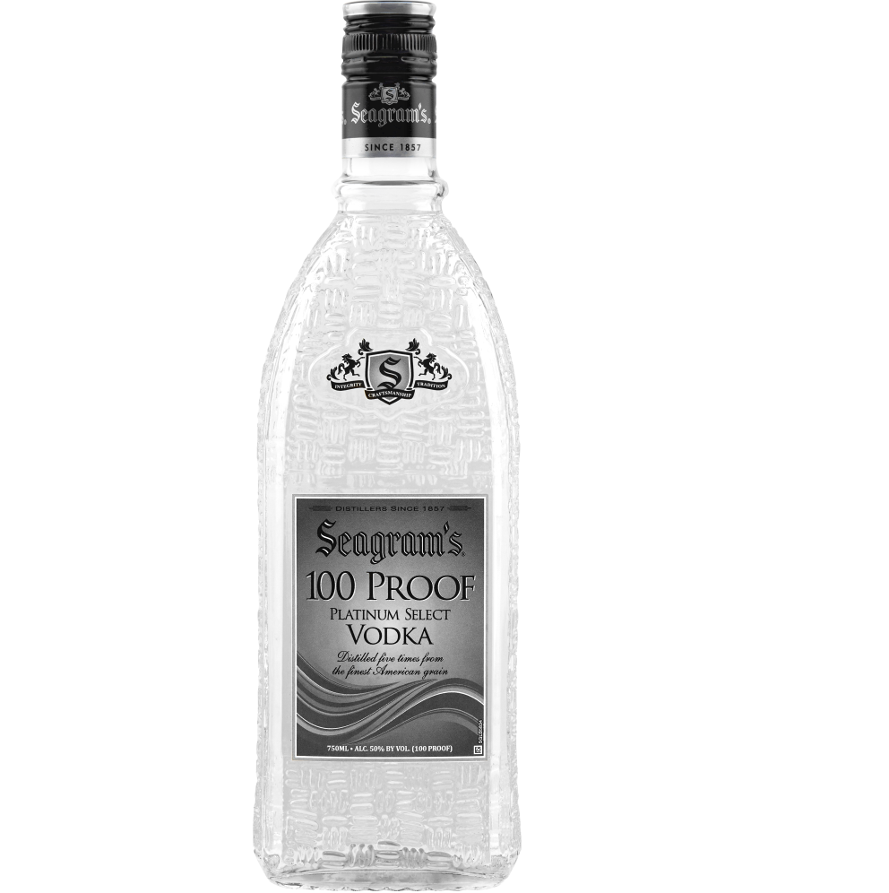 Seagram's Platinum Vodka 750ml Wine Folder