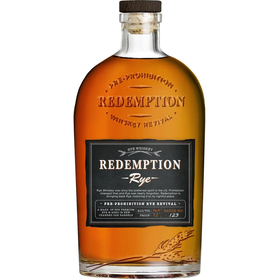 Redemption Straight Rye Whiskey 92 Proof 750ml – Wine Folder