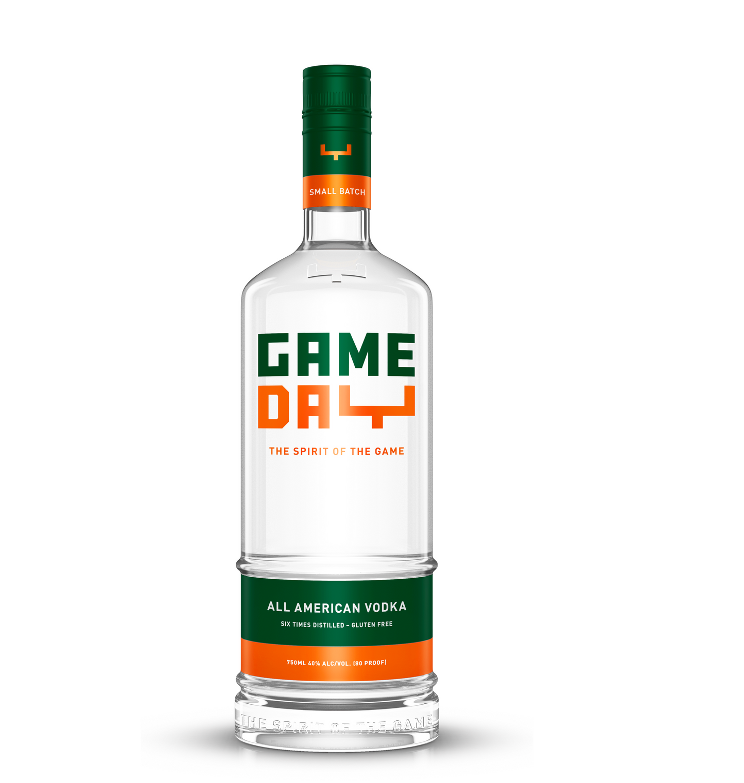 Gameday Vodka Green & Orange 750ml