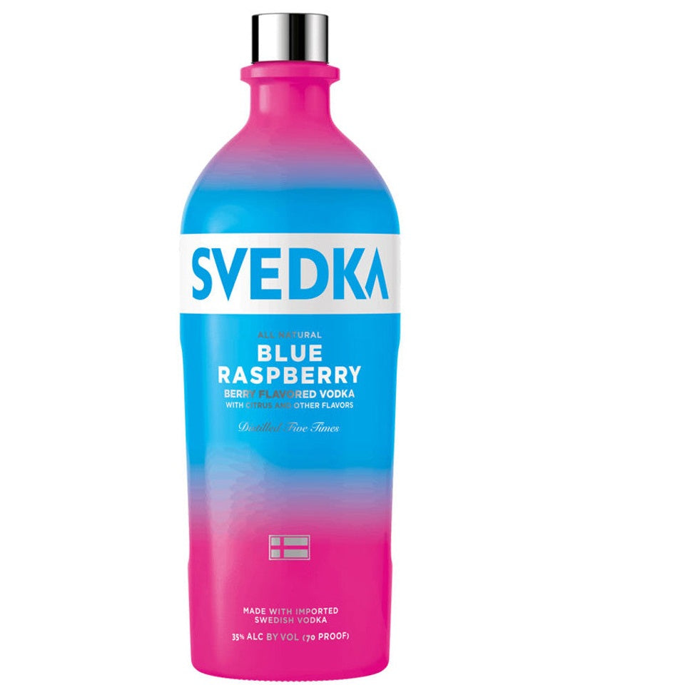 Svedka Blue Raspberry Flavored Vodka 70 Proof 1.75 L